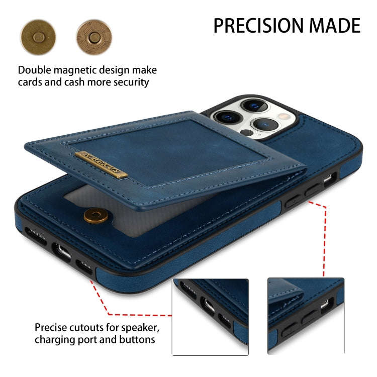 N.BEKUS Vertical Flip Card Slot RFID Phone Case, For iPhone 13 Pro, For iPhone 13 Pro Max, For iP...
