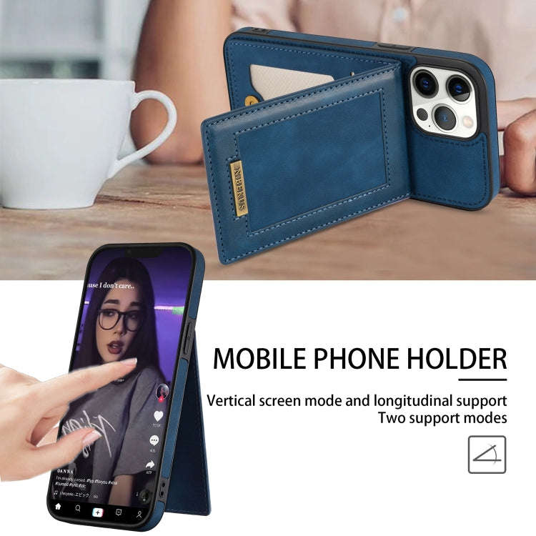 N.BEKUS Vertical Flip Card Slot RFID Phone Case, For iPhone 13 Pro, For iPhone 13 Pro Max, For iP...