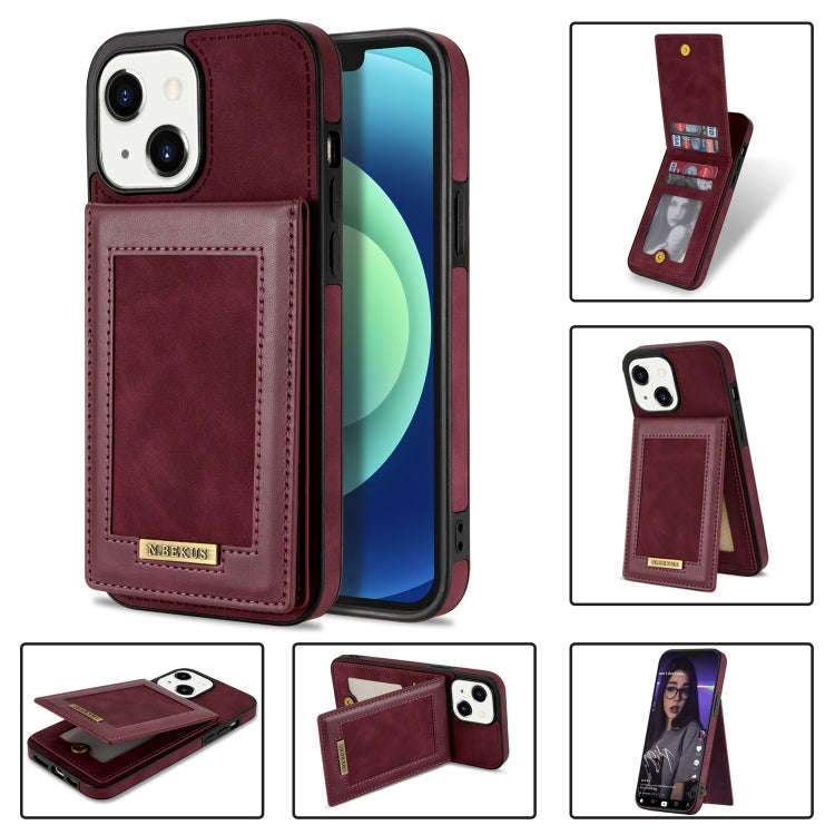 N.BEKUS Vertical Flip Card Slot RFID Phone Case, For iPhone 13 Pro, For iPhone 13 Pro Max, For iP...