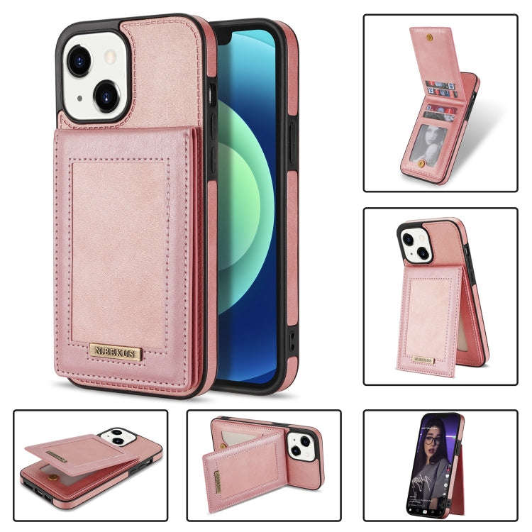 N.BEKUS Vertical Flip Card Slot RFID Phone Case, For iPhone 13 Pro, For iPhone 13 Pro Max, For iP...
