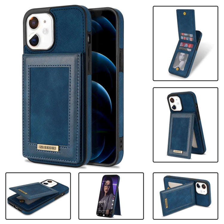 N.BEKUS Vertical Flip Card Slot RFID Phone Case, For iPhone 13 Pro, For iPhone 13 Pro Max, For iP...