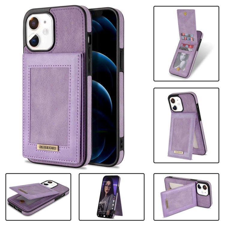 N.BEKUS Vertical Flip Card Slot RFID Phone Case, For iPhone 13 Pro, For iPhone 13 Pro Max, For iP...