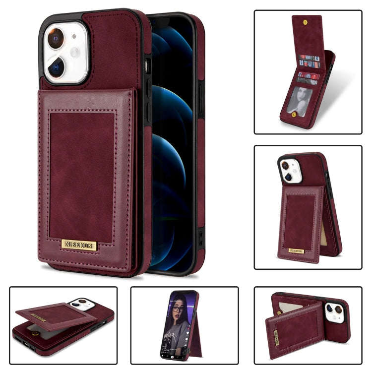 N.BEKUS Vertical Flip Card Slot RFID Phone Case, For iPhone 13 Pro, For iPhone 13 Pro Max, For iP...