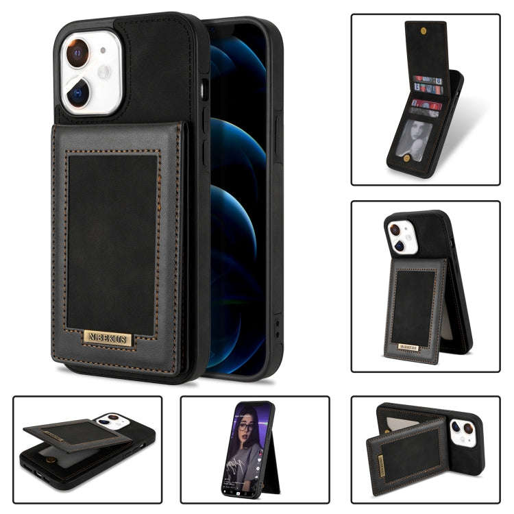 N.BEKUS Vertical Flip Card Slot RFID Phone Case, For iPhone 13 Pro, For iPhone 13 Pro Max, For iP...