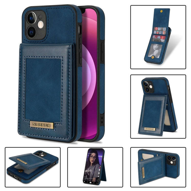 N.BEKUS Vertical Flip Card Slot RFID Phone Case, For iPhone 13 Pro, For iPhone 13 Pro Max, For iP...