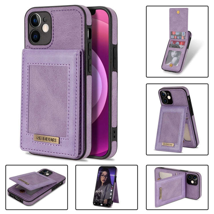 N.BEKUS Vertical Flip Card Slot RFID Phone Case, For iPhone 13 Pro, For iPhone 13 Pro Max, For iP...