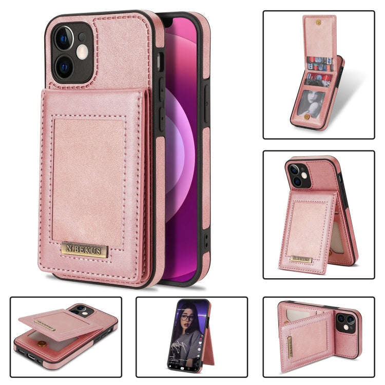 N.BEKUS Vertical Flip Card Slot RFID Phone Case, For iPhone 13 Pro, For iPhone 13 Pro Max, For iP...