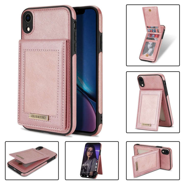 N.BEKUS Vertical Flip Card Slot RFID Phone Case, For iPhone 13 Pro, For iPhone 13 Pro Max, For iP...
