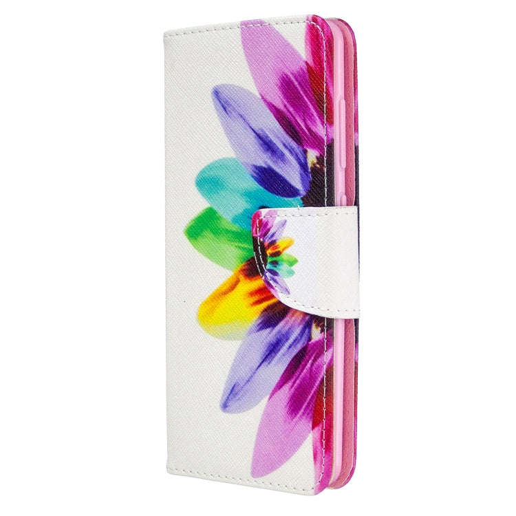 Colored Drawing Pattern Horizontal Flip Leather Case with Holder & Card Slots & Wallet, For Galax...