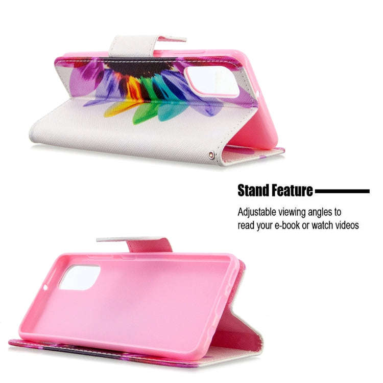 Colored Drawing Pattern Horizontal Flip Leather Case with Holder & Card Slots & Wallet, For Galax...