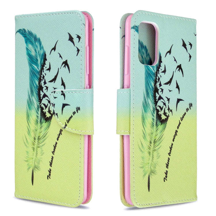 Colored Drawing Pattern Horizontal Flip Leather Case with Holder & Card Slots & Wallet, For Galax...
