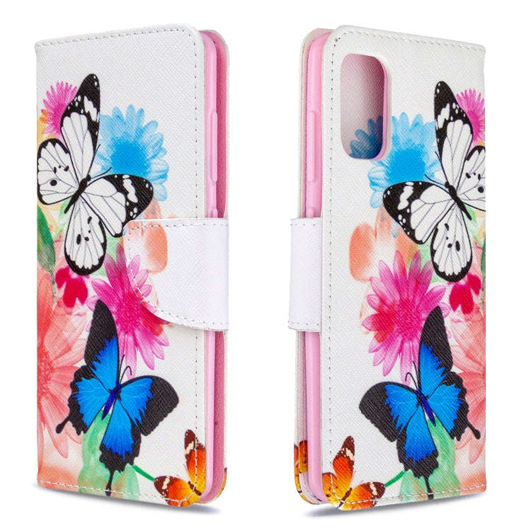 Colored Drawing Pattern Horizontal Flip Leather Case with Holder & Card Slots & Wallet, For Galax...