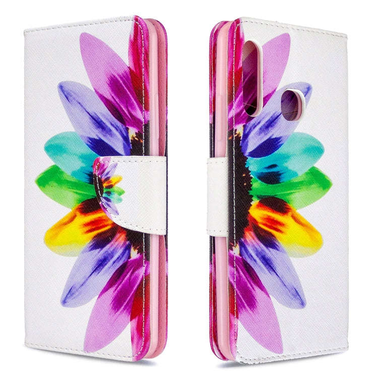 Colored Drawing Pattern Horizontal Flip Leather Case with Holder & Card Slots & Wallet, For Galax...