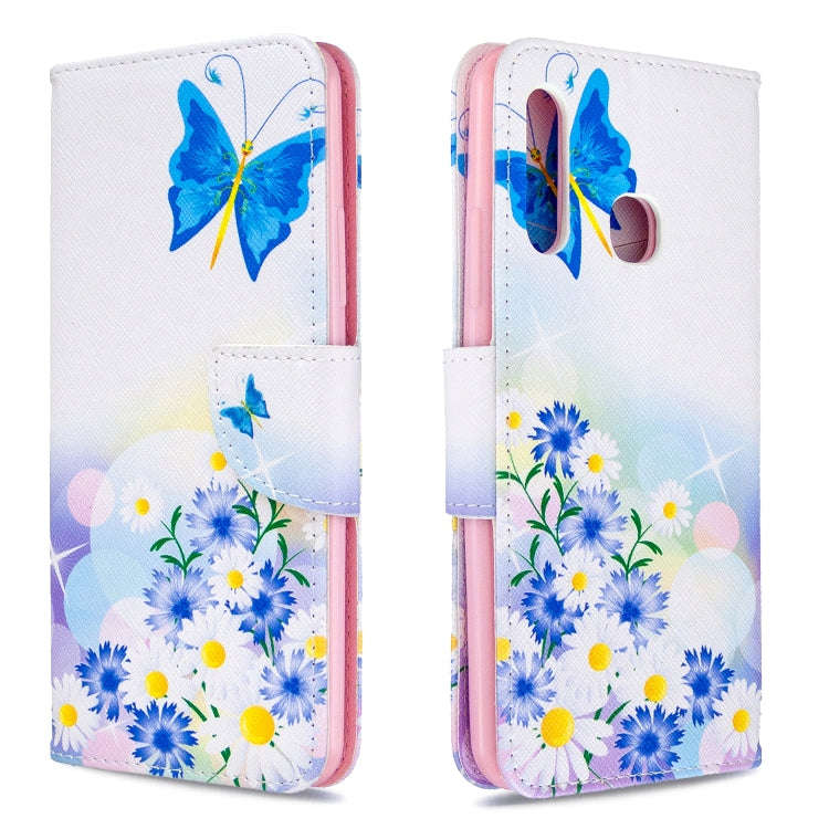 Colored Drawing Pattern Horizontal Flip Leather Case with Holder & Card Slots & Wallet, For Galax...