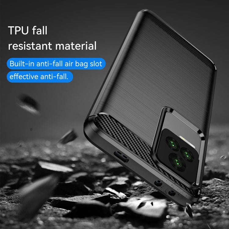 Brushed Texture Carbon Fiber TPU Case, For Xiaomi Redmi K40S