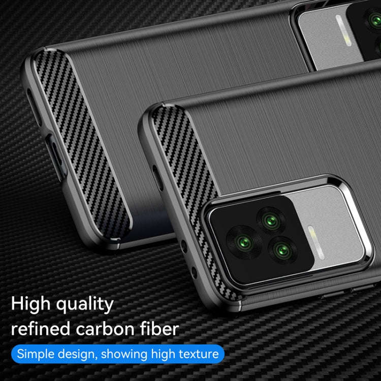 Brushed Texture Carbon Fiber TPU Case, For Xiaomi Redmi K40S