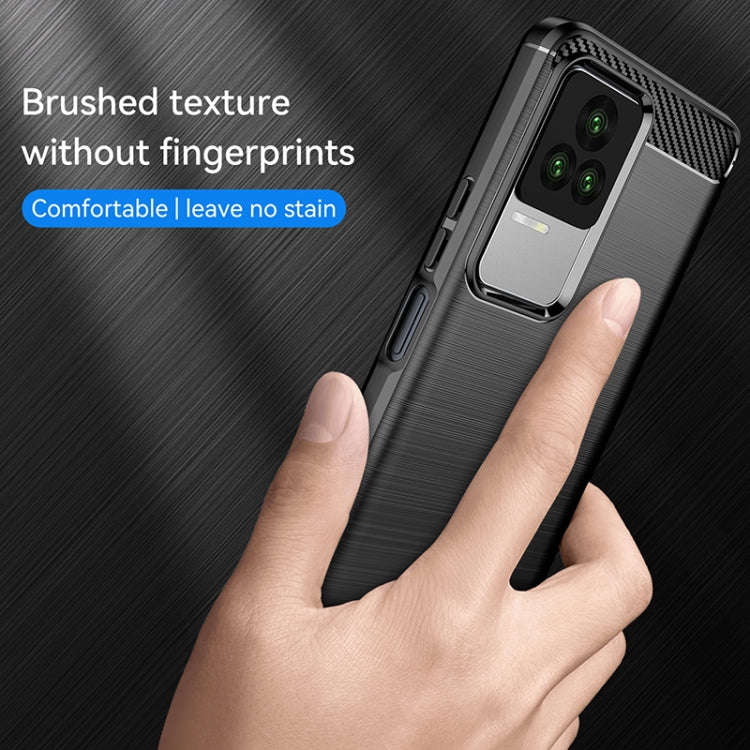 Brushed Texture Carbon Fiber TPU Case, For Xiaomi Redmi K40S