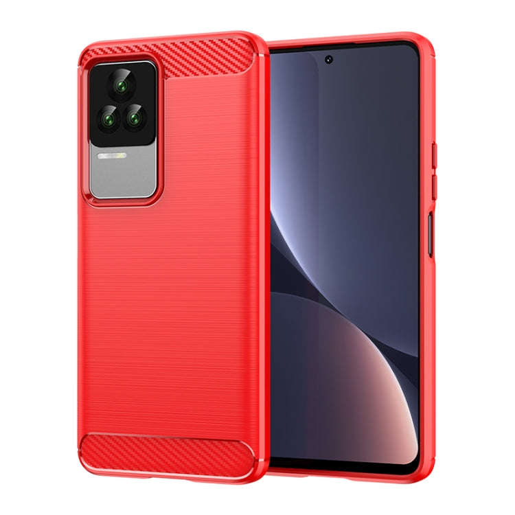 Brushed Texture Carbon Fiber TPU Case, For Xiaomi Redmi K40S