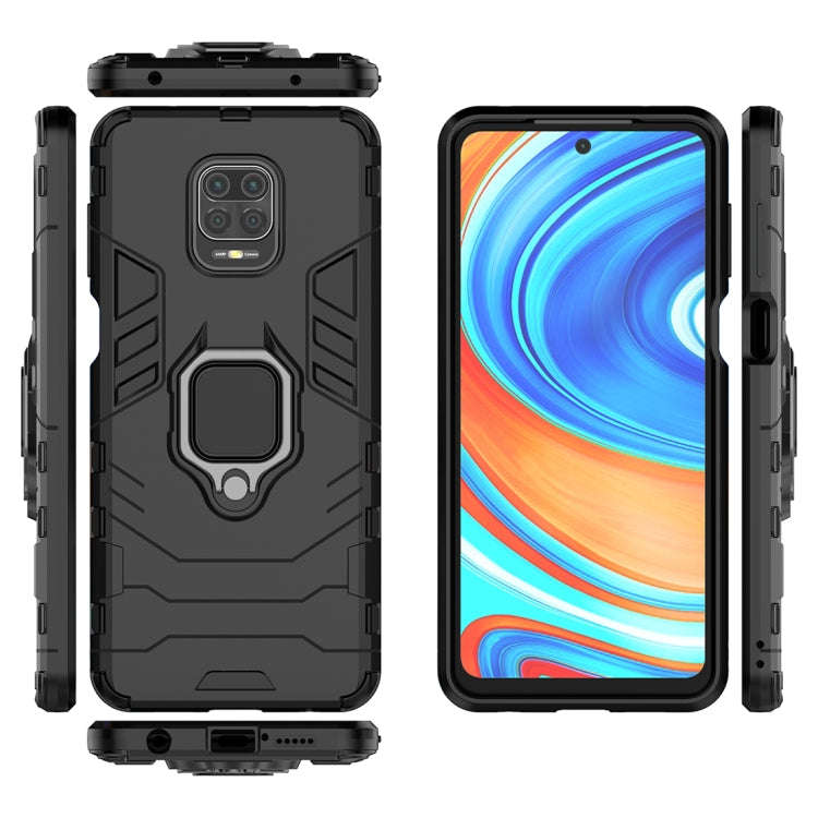 PC + TPU Anti-fall Protective Shell With Magnetic Ring Bracket, For Xiaomi Redmi Note 9 Pro Max, ...