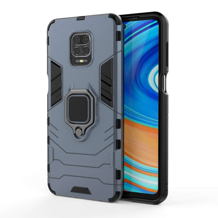 PC + TPU Anti-fall Protective Shell With Magnetic Ring Bracket, For Xiaomi Redmi Note 9 Pro Max, ...
