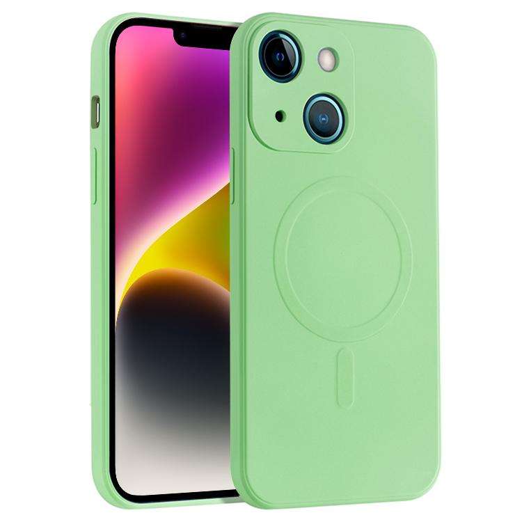 Liquid Silicone Full Coverage Magsafe Phone Case, For iPhone 14, For iPhone 14 Plus, For iPhone 1...