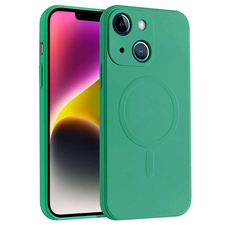 Liquid Silicone Full Coverage Magsafe Phone Case, For iPhone 14, For iPhone 14 Plus, For iPhone 1...