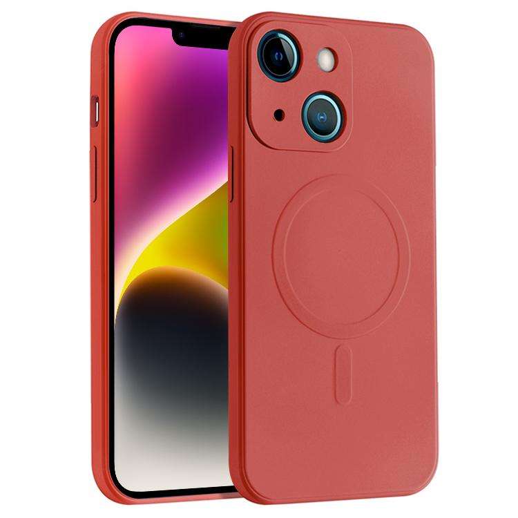 Liquid Silicone Full Coverage Magsafe Phone Case, For iPhone 14, For iPhone 14 Plus, For iPhone 1...