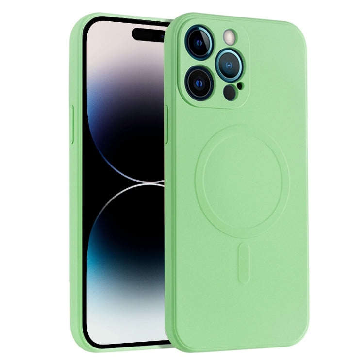 Liquid Silicone Full Coverage Magsafe Phone Case, For iPhone 14, For iPhone 14 Plus, For iPhone 1...