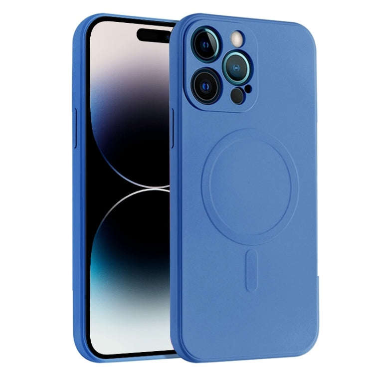 Liquid Silicone Full Coverage Magsafe Phone Case, For iPhone 14, For iPhone 14 Plus, For iPhone 1...