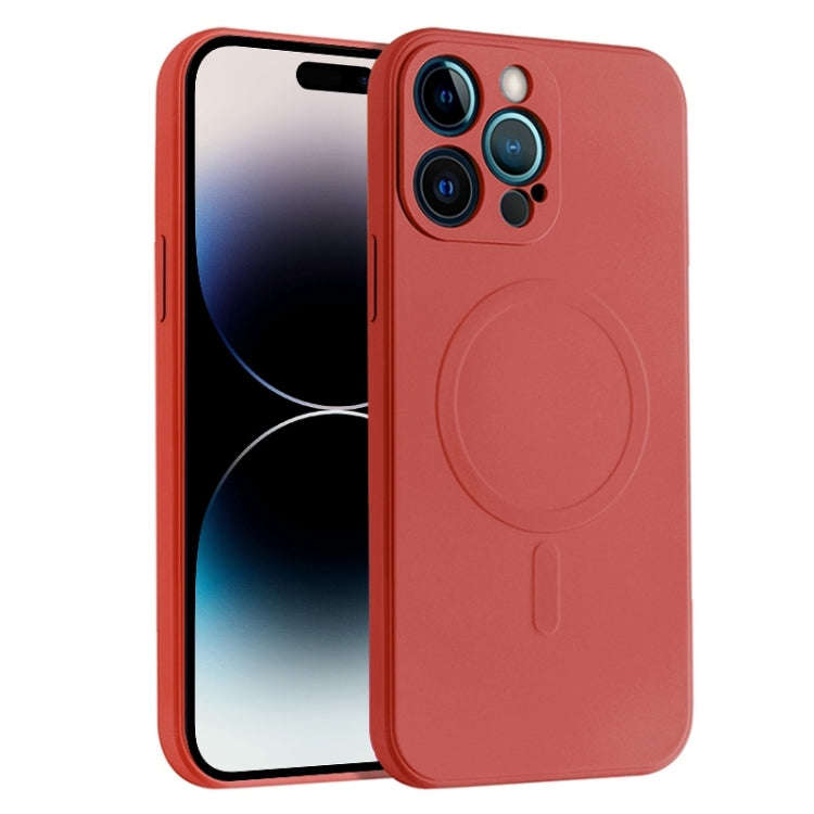 Liquid Silicone Full Coverage Magsafe Phone Case, For iPhone 14, For iPhone 14 Plus, For iPhone 1...