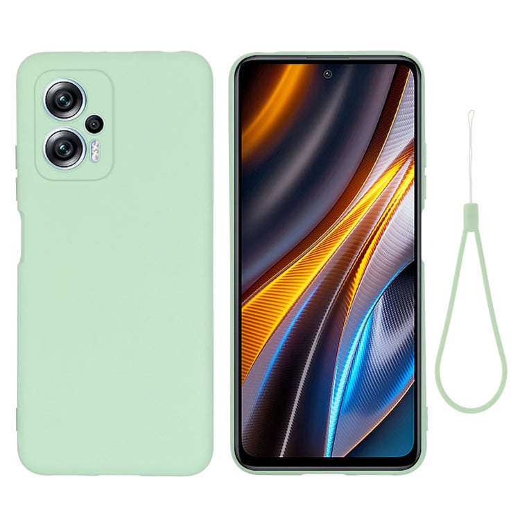 Pure Color Liquid Silicone Shockproof Full Coverage Phone Case, For Xiaomi Poco X4 GT/Redmi Note ...