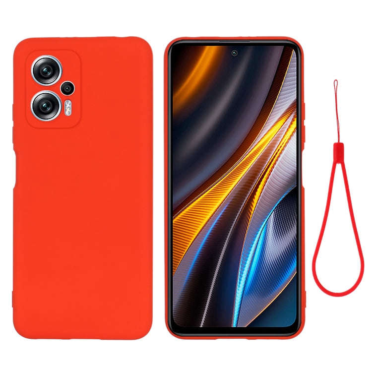 Pure Color Liquid Silicone Shockproof Full Coverage Phone Case, For Xiaomi Poco X4 GT/Redmi Note ...