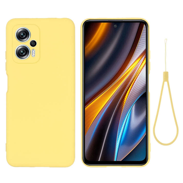 Pure Color Liquid Silicone Shockproof Full Coverage Phone Case, For Xiaomi Poco X4 GT/Redmi Note ...