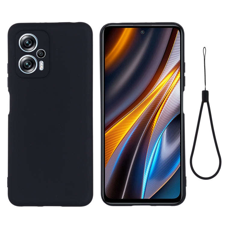 Pure Color Liquid Silicone Shockproof Full Coverage Phone Case, For Xiaomi Poco X4 GT/Redmi Note ...