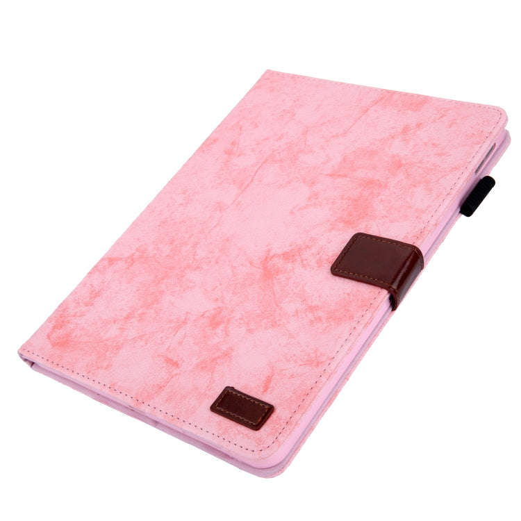 For iPad Pro 11 (2020) Marble Style Cloth Texture Tablet PC Protective Leather Case with Bracket ...