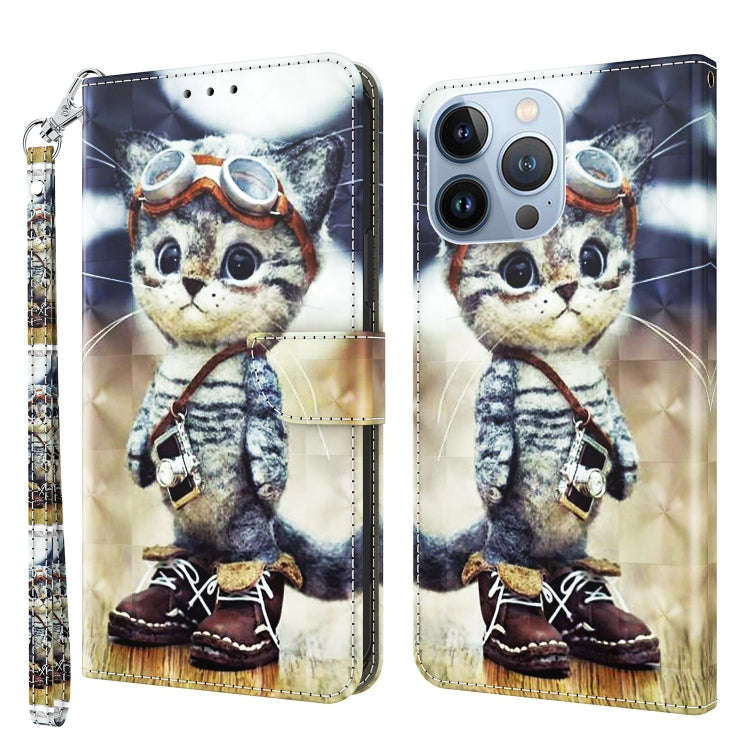 3D Painted Leather Phone Case, For iPhone 13 Pro, For iPhone 13 Pro Max, For iPhone 12 mini, For ...