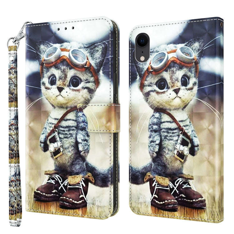 3D Painted Leather Phone Case, For iPhone SE 2022 / SE 2020 / 8 / 7, For iPhone XR, For iPhone 8 ...