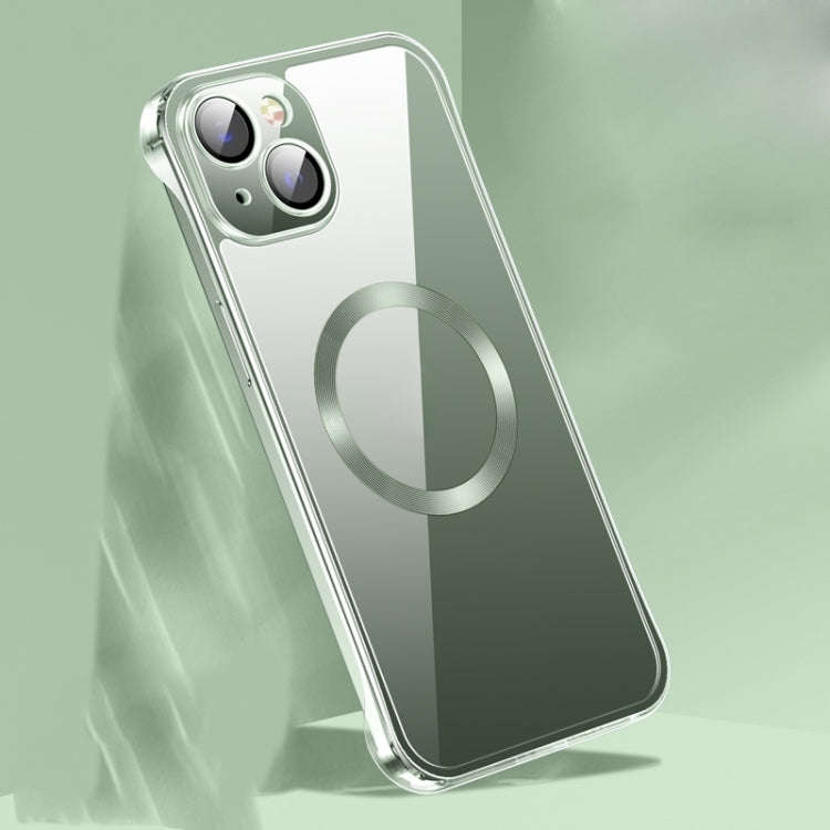 Frameless Glass CD MagSafe Case, For iPhone 14, For iPhone 14 Plus, For iPhone 14 Pro, For iPhone...