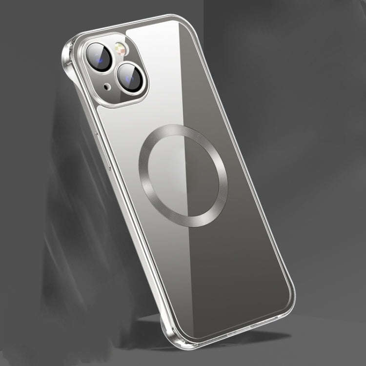 Frameless Glass CD MagSafe Case, For iPhone 14, For iPhone 14 Plus, For iPhone 14 Pro, For iPhone...