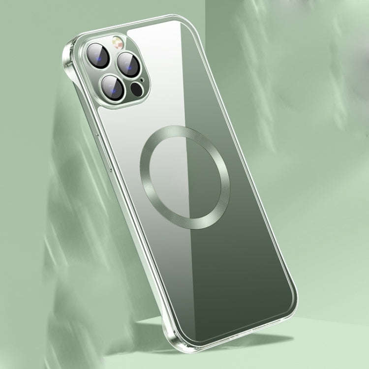 Frameless Glass CD MagSafe Case, For iPhone 14, For iPhone 14 Plus, For iPhone 14 Pro, For iPhone...
