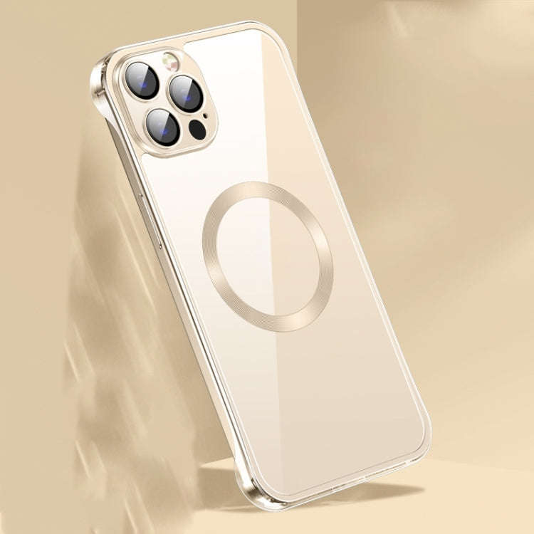 Frameless Glass CD MagSafe Case, For iPhone 14, For iPhone 14 Plus, For iPhone 14 Pro, For iPhone...