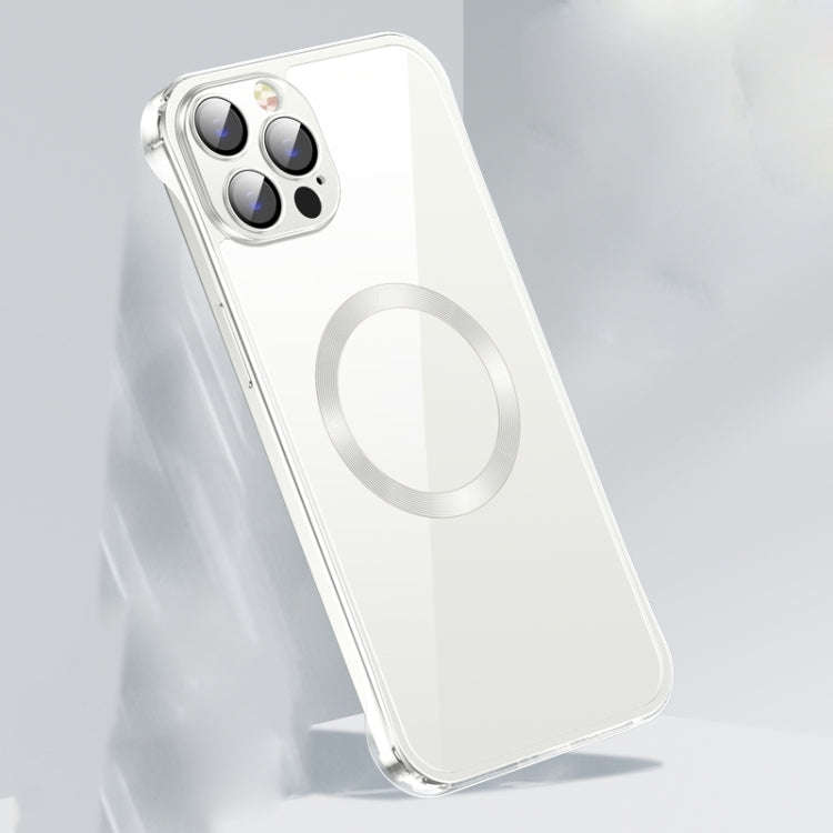 Frameless Glass CD MagSafe Case, For iPhone 14, For iPhone 14 Plus, For iPhone 14 Pro, For iPhone...