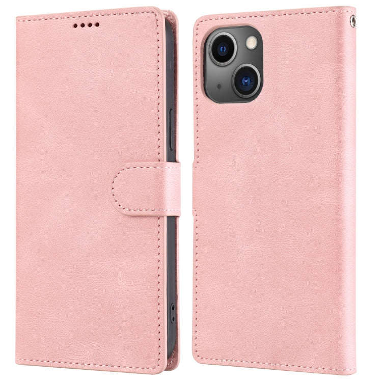 Fantasy Classic Skin-feel Calfskin Texture Leather Case, For iPhone 14, For iPhone 14 Plus, For i...