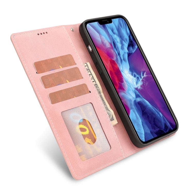 Fantasy Classic Skin-feel Calfskin Texture Leather Case, For iPhone 14, For iPhone 14 Plus, For i...