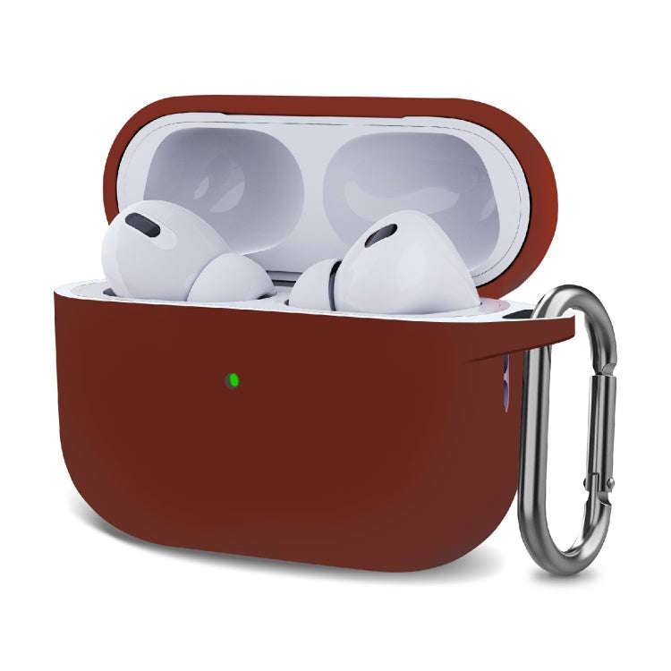 Silicone Thickening Wireless Earphone Protective Case with Hook, For AirPods Pro 2