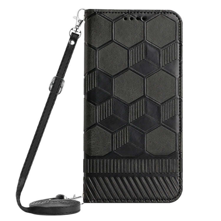 Crossbody Football Texture Magnetic PU Phone Case, For iPhone 13 Mini, For iPhone 13 Pro, For iPh...