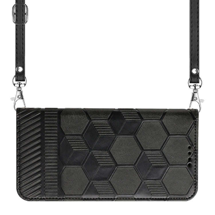 Crossbody Football Texture Magnetic PU Phone Case, For iPhone 13 Mini, For iPhone 13 Pro, For iPh...