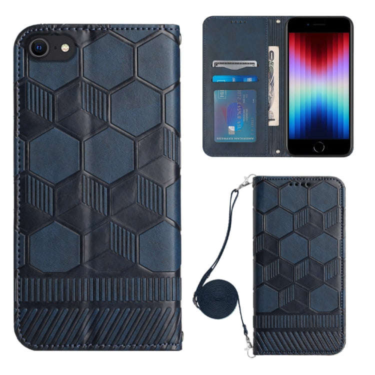 Crossbody Football Texture Magnetic PU Phone Case, For iPhone 13 Mini, For iPhone 13 Pro, For iPh...