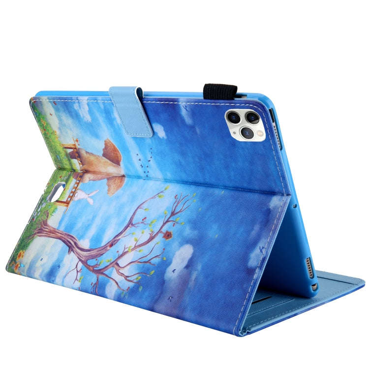 For iPad Pro 11 (2020) & (2018) Painted Pattern Tablet PC Protective Leather Case with Bracket & ...