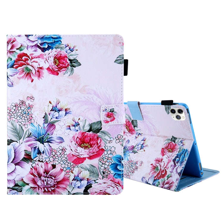 For iPad Pro 11 (2020) & (2018) Painted Pattern Tablet PC Protective Leather Case with Bracket & ...